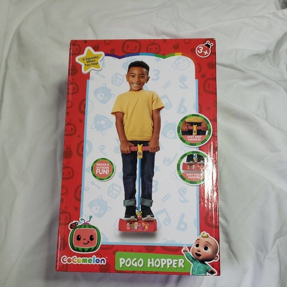 Toys Pogo Hopper Squeaks Hopping Fun Blue